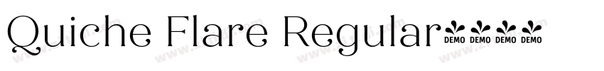 Quiche Flare Regular字体转换